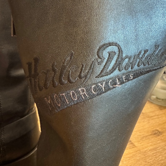 Harley-Davidson Women's El Paso Leather Harness Boots Size 7 Dark Brown/Black - Picture 10 of 11